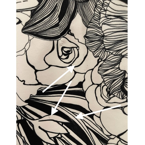 KEEPSAKE Black Navy Blue Floral Sleeveless Mini Dress - Picture 6 of 6